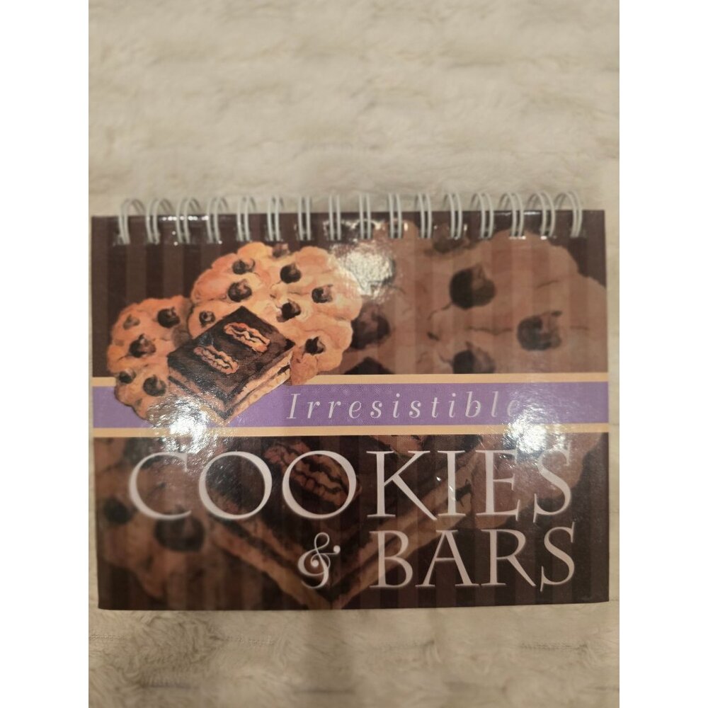 Irresistible Cookies & Bars Spiral-Bound Recipe Book Featuring 75+ Recipes For C